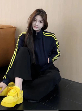 卫衣外套搭配休闲裤初秋装一整套装早秋韩系穿搭新款女装又a又飒