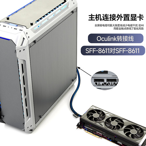 oculink线SFF-8611转8611显卡