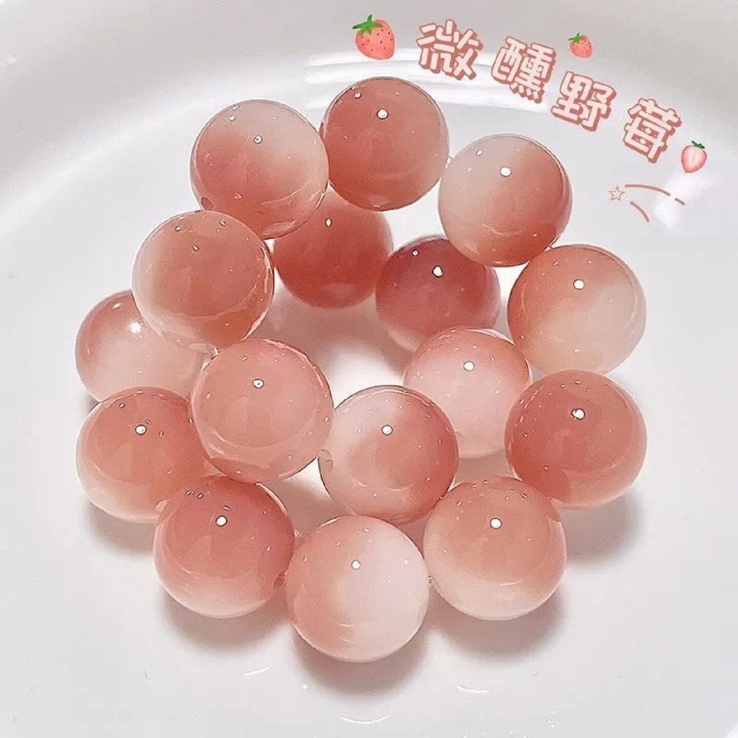 天然白玉菩提根手串圆珠高颜值菩提子佛珠文玩学生盘玩手链女礼物