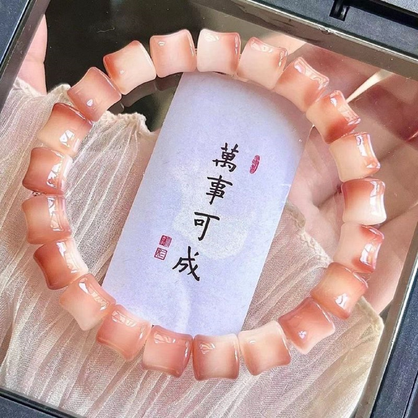 真品天然菩提竹节手串学生文玩绕指柔解压菩提子盘玩手链佛珠念珠