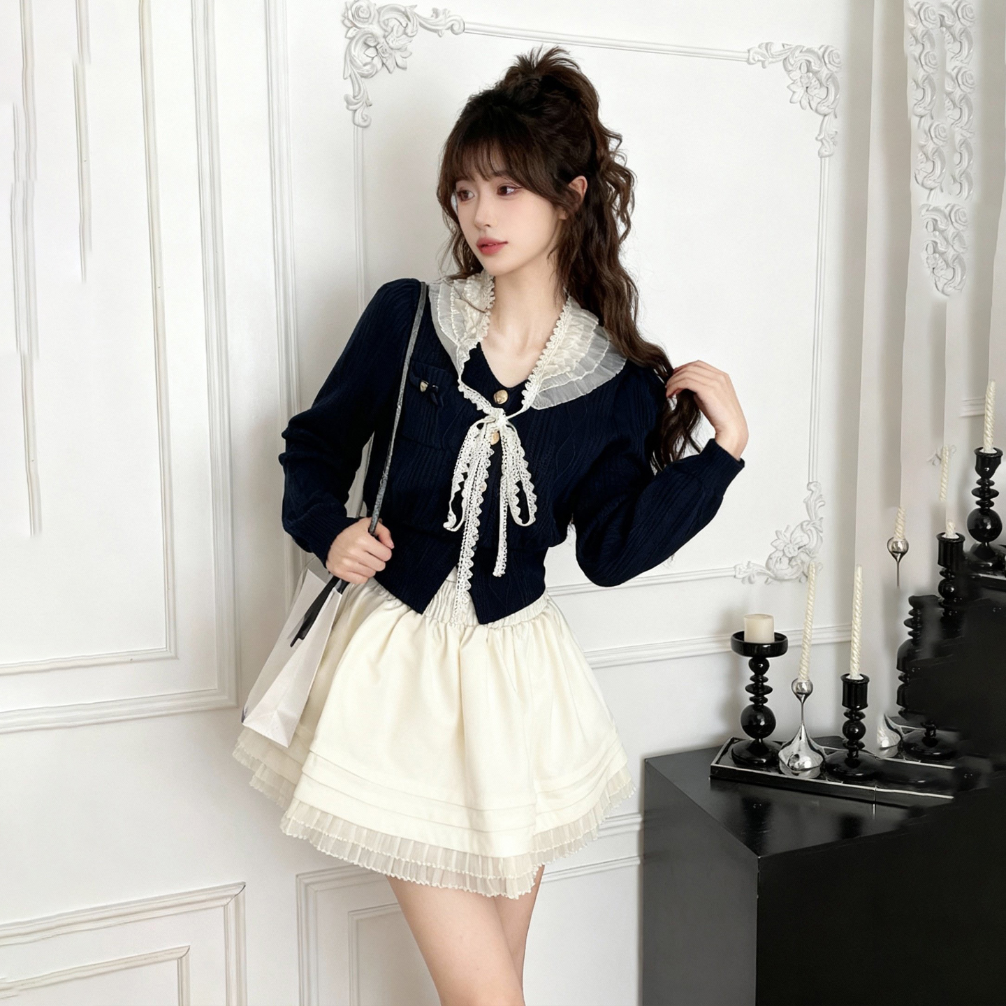 绝美大方得体两件套装裙韩风chic