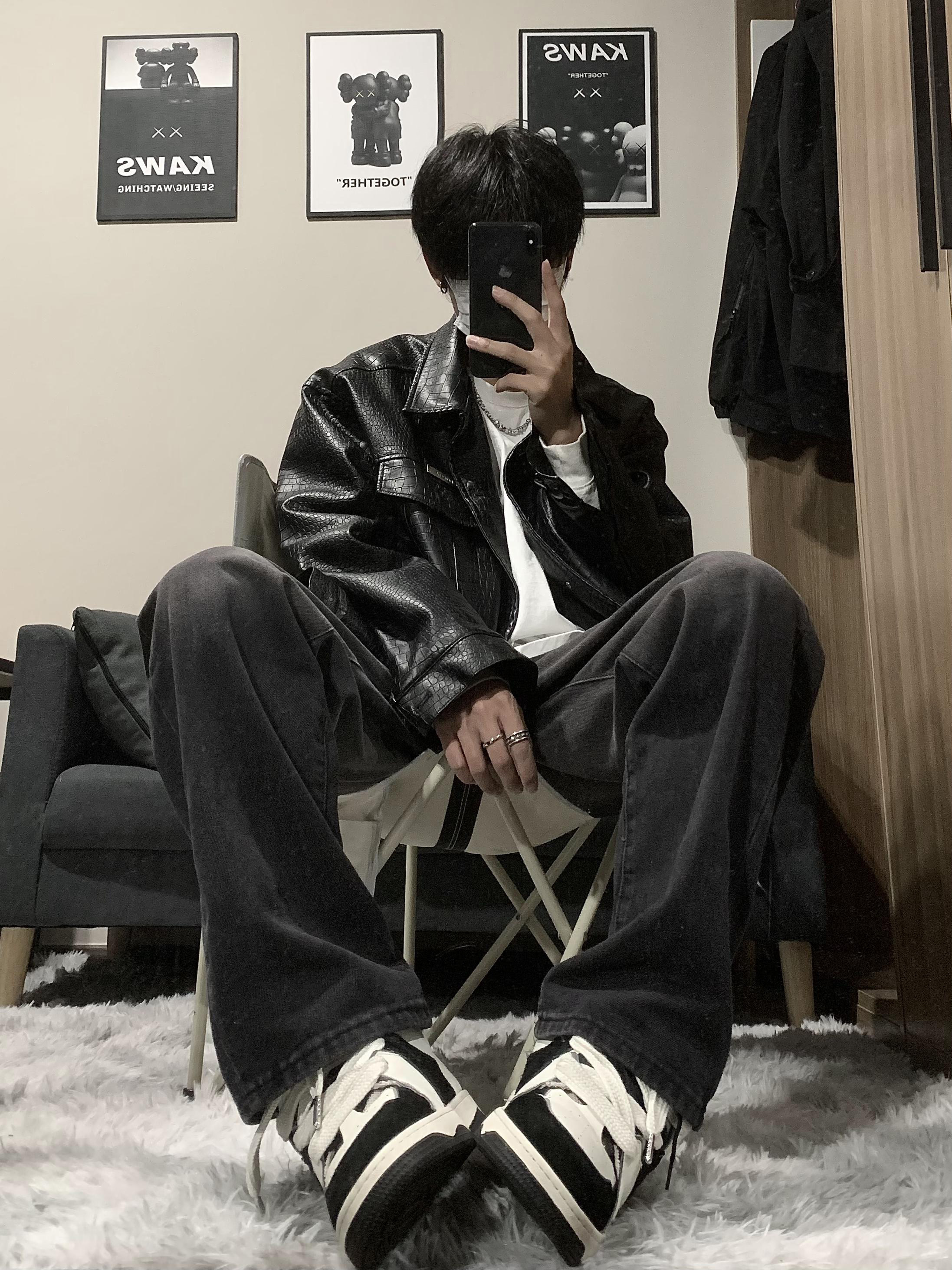 A417ANK132P50秋季新款个性时尚水洗牛仔裤直筒休闲长裤控68，男装牛仔裤，电商A417A