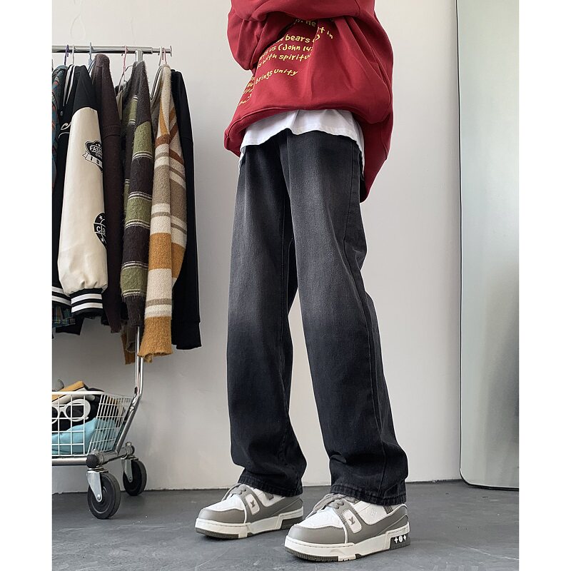 A417ANK132P50秋季新款个性时尚水洗牛仔裤直筒休闲长裤控68,男装牛仔裤,电商A417A