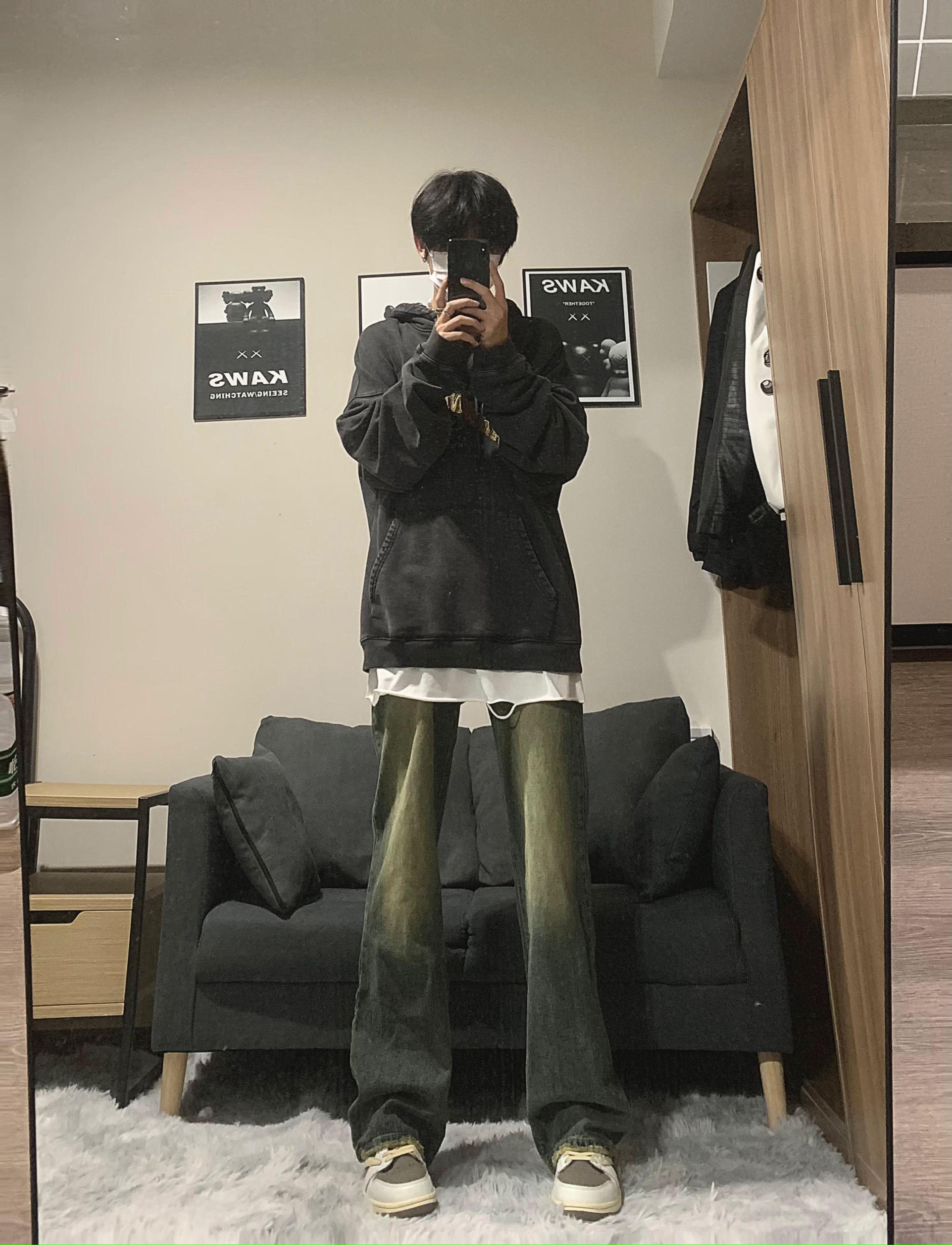 A417ANK356P55秋冬季男士高品质牛仔裤百搭高街个性休闲裤控78，男装牛仔裤，电商A417A