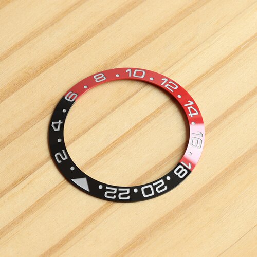 topwatchparts蓝红陶瓷手表表圈适配劳力士格林尼治型II系列40mm