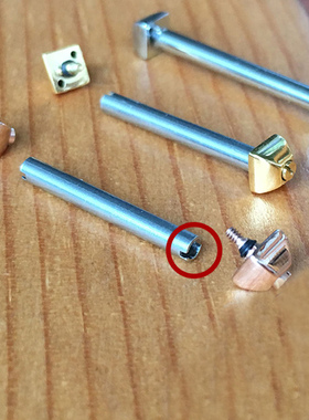 W31074M四棱锥表带螺丝杆 表耳杆适配Cartier卡地亚Pasha帕莎手表