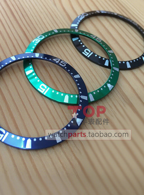 L3.741蓝色铝圈口 夜光指示刻度圈适配浪琴康卡斯运动潜水39手表