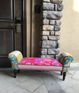 新中式床尾凳轻奢换鞋凳长凳沙发复古欧美式卧室贵妃现代简约家用