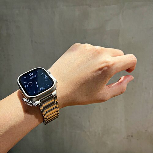 适用applewatchultra2钛金属表带