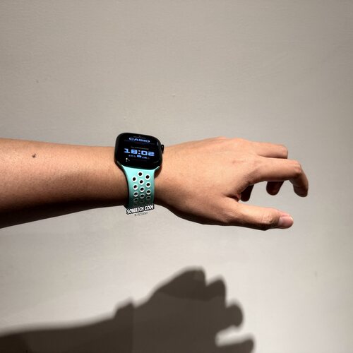 SOWHATLAB适用iwatch11代46mm不规则造型透气硅胶表带applewatch