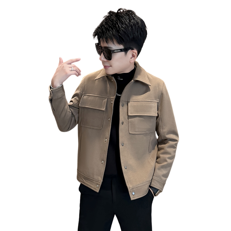 312A-2112-P130控170秋冬季呢子韩版男装夹克潮流高级秋冬上衣A,男装夹克,星座312A