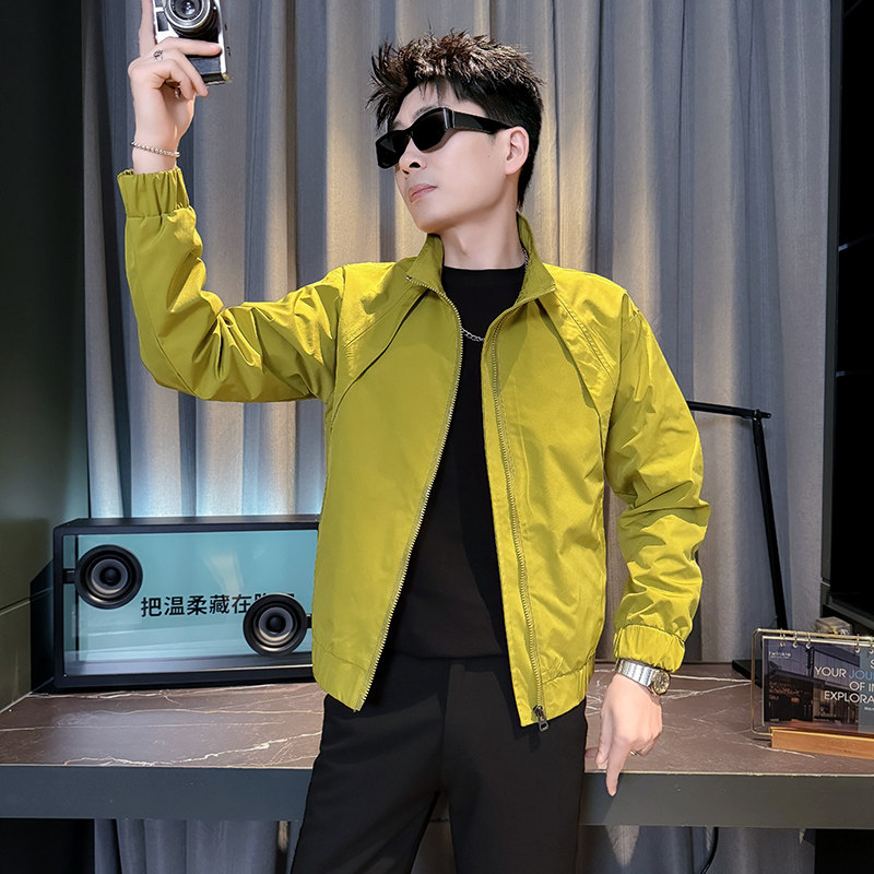312A-J609-P98控145春季新款社会小伙夹克外套男潮流韩版上衣W,男装夹克,星座312A