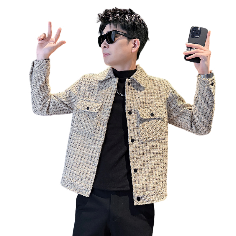 312A-J531-P135控175秋季新款社会小伙夹克外套男潮流韩版上衣A,男装夹克,星座312A