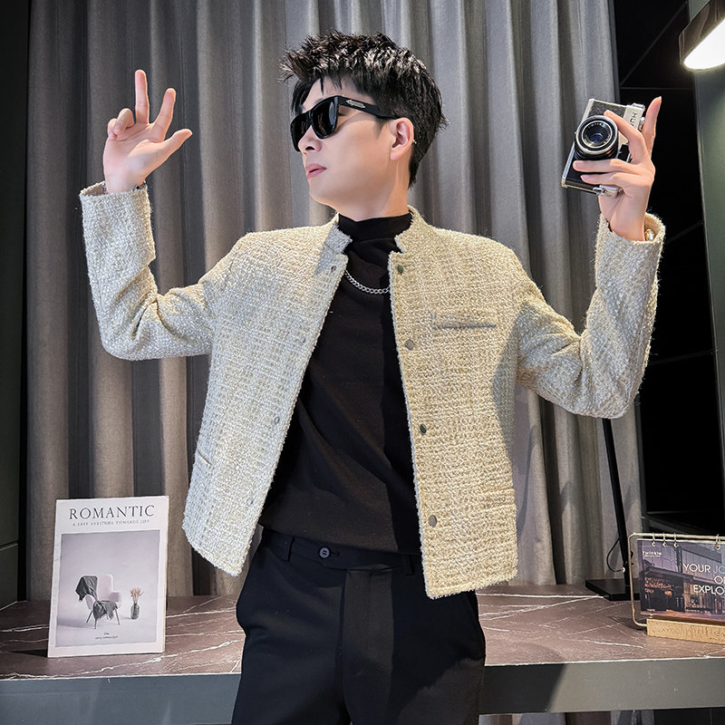 312A-J528-P130控170秋季新款社会小伙夹克外套男潮流韩版上衣D,男装夹克,星座312A