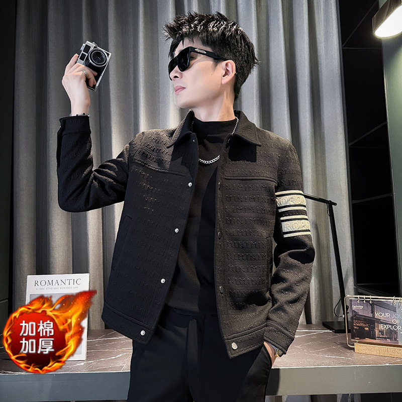 312A-J533-8P130控175秋季新款社会小伙夹克外套男潮流上衣A,男装夹克,星座312A