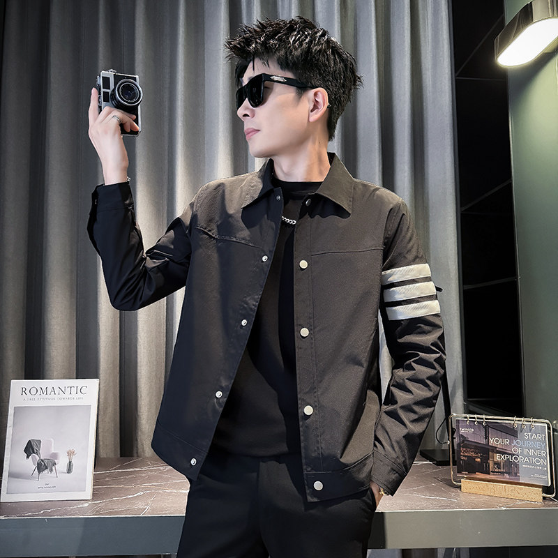 312A-J526-P98控138秋季新款社会小伙夹克外套男潮流韩版上衣C,男装夹克,星座312A
