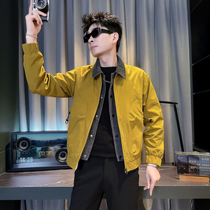 312A-J601-P108 控155 春季新款社会小伙夹克外套男潮流韩版上衣D图片