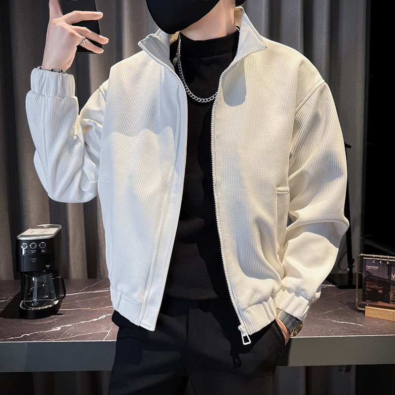 312A-J527-P120控165秋季新款社会小伙夹克外套男潮流韩版上衣B,男装夹克,星座312A