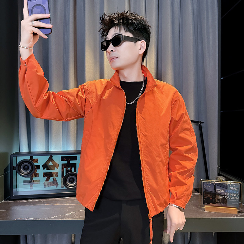312A-J607-P98控145春季新款社会小伙夹克外套男潮流韩版上衣B，男装夹克，星座312A