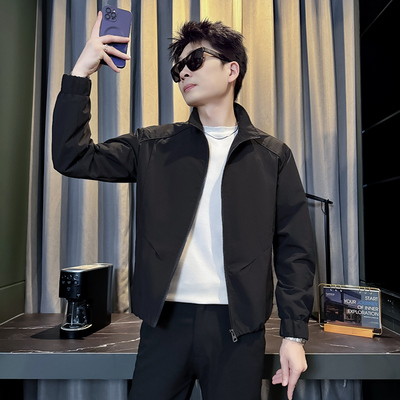 312A-J542-P98 控138 秋季新款社会小伙夹克外套男潮流韩版上衣C