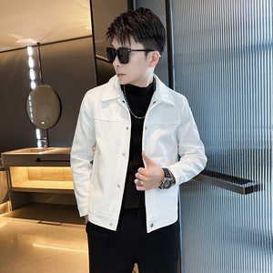 312A-2375-P120 控169 秋季新款社会小伙夹克外套男潮流韩版上衣A图片