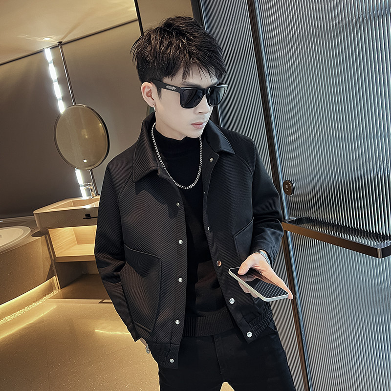 312A-2296-8P130控175秋冬社会小伙夹克外套加棉加厚韩版上衣A,男装夹克,星座312A