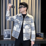 312A-S52-P130控170秋冬季呢子韩版男装夹克潮流高级秋冬上衣C，男装夹克，星座312A