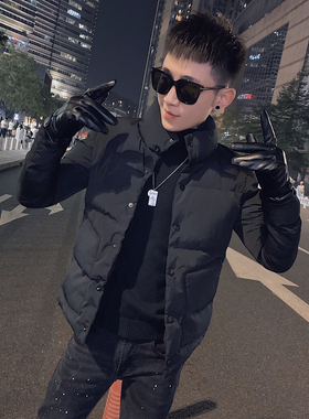 312A-A8810-P125控168 冬季社会小伙立领棉衣外套韩版潮流棉服B