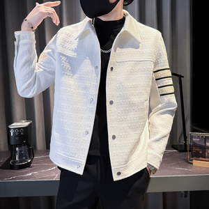 312A-J533-P120 控165 秋季新款社会小伙夹克外套男潮流韩版上衣B图片
