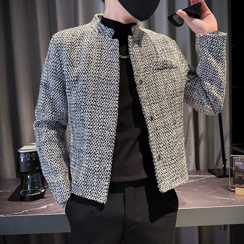312A-J528-P130控170秋季新款社会小伙夹克外套男潮流韩版上衣A,男装夹克,星座312A