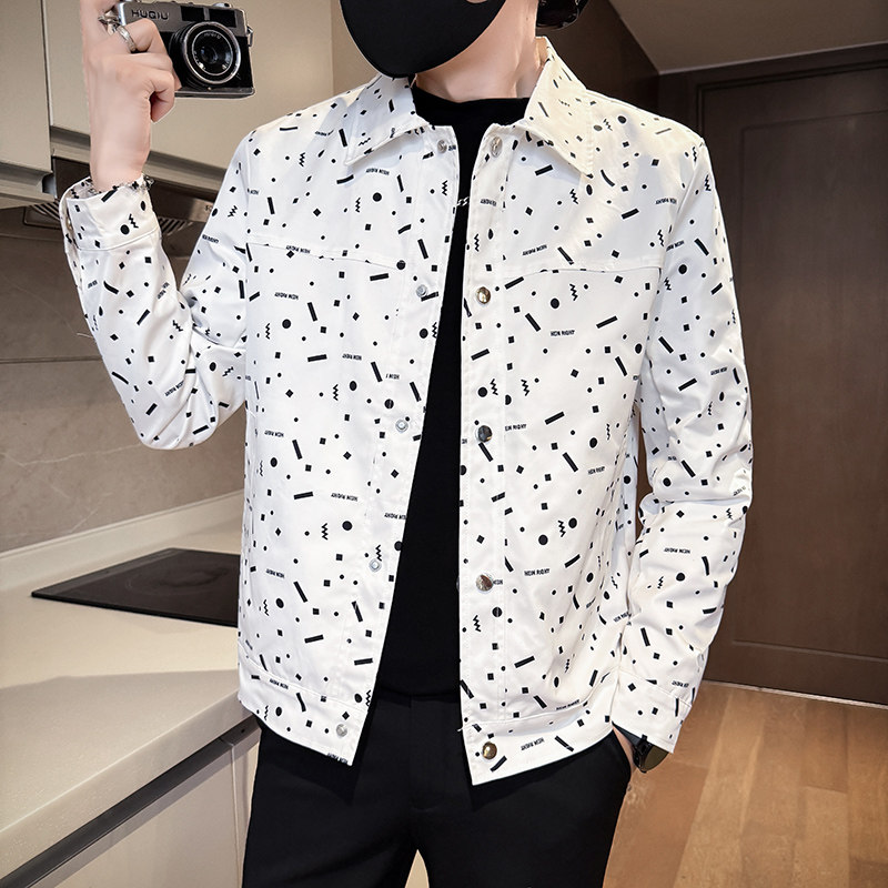 312A-J515-P98 控138 秋季新款社会小伙夹克外套男潮流韩版上衣A图片