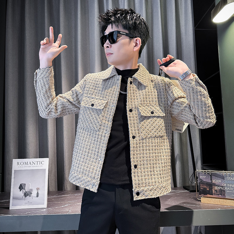 312A-J531-P135控175秋季新款社会小伙夹克外套男潮流韩版上衣B,男装夹克,星座312A