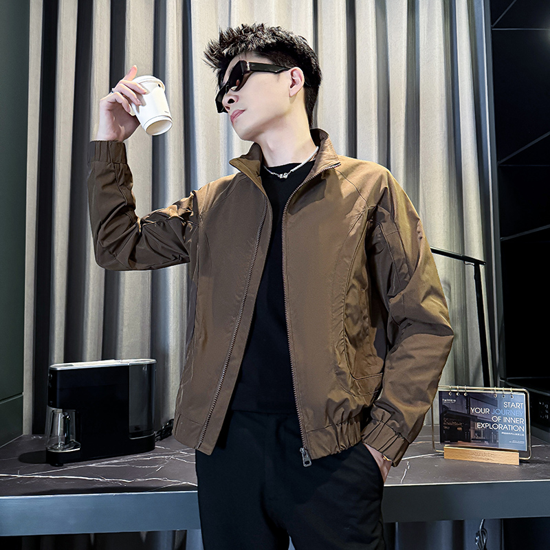 312A-J523-P98控138秋季新款社会小伙夹克外套男潮流韩版上衣B，男装夹克，星座312A