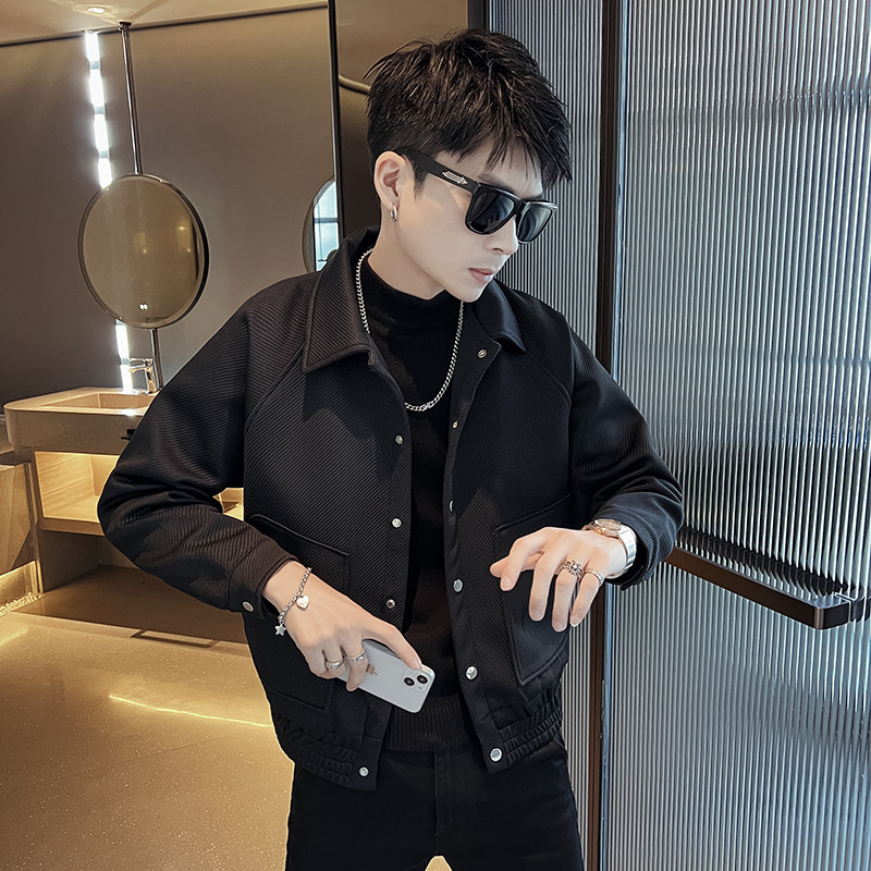 312A-2296-P120控165秋冬社会小伙夹克外套男潮流韩版上衣B,男装夹克,星座312A