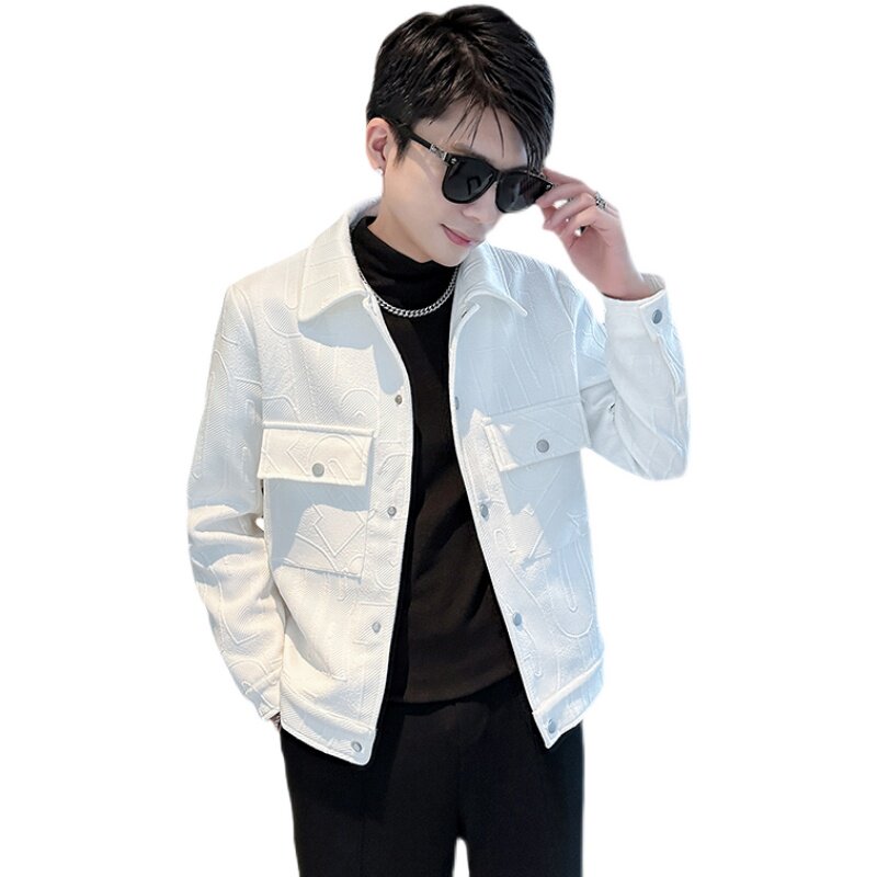 312A-9901-P120控165秋季新款社会小伙夹克外套男潮流韩版上衣B,男装夹克,星座312A