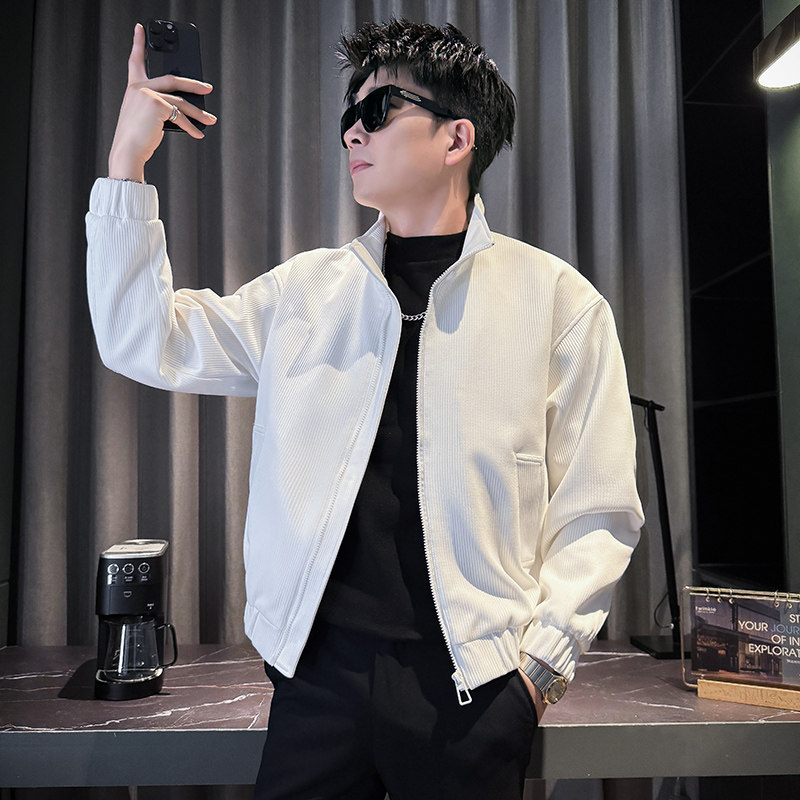 312A-J527-P120控165秋季新款社会小伙夹克外套男潮流韩版上衣C,男装夹克,星座312A