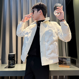 312A-6623-P138控178冬季男士潮牌棉衣外套韩版潮流夹克棉袄C，男装夹克，星座312A