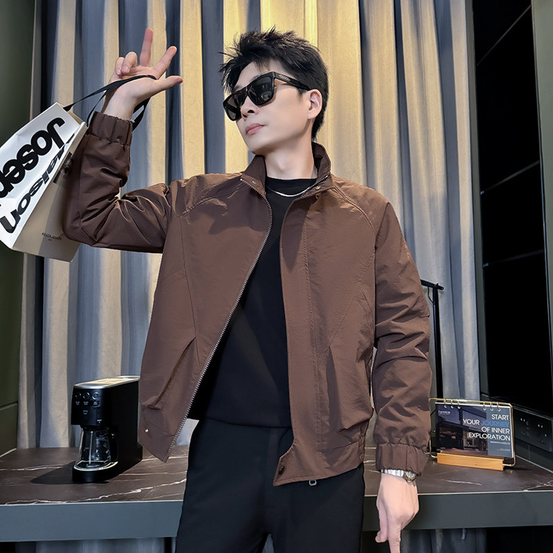 312A-J545-P98控138秋季新款社会小伙夹克外套男潮流韩版上衣A,男装夹克,星座312A