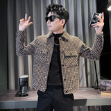 312A-J531-P135控175秋季新款社会小伙夹克外套男潮流韩版上衣A，男装夹克，星座312A