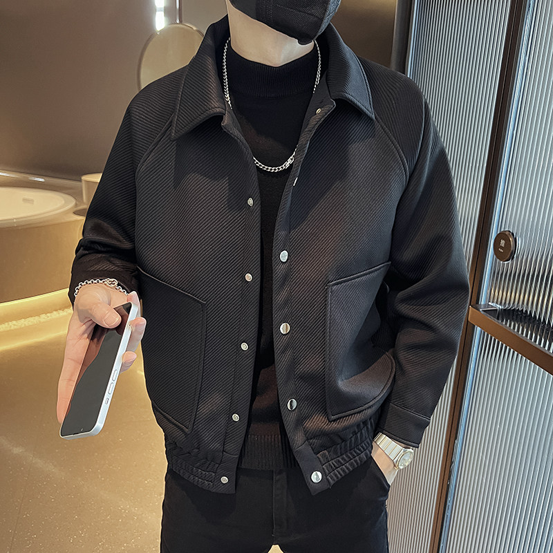 312A-2296-8P130控175秋冬社会小伙夹克外套加棉加厚韩版上衣Q,男装夹克,星座312A
