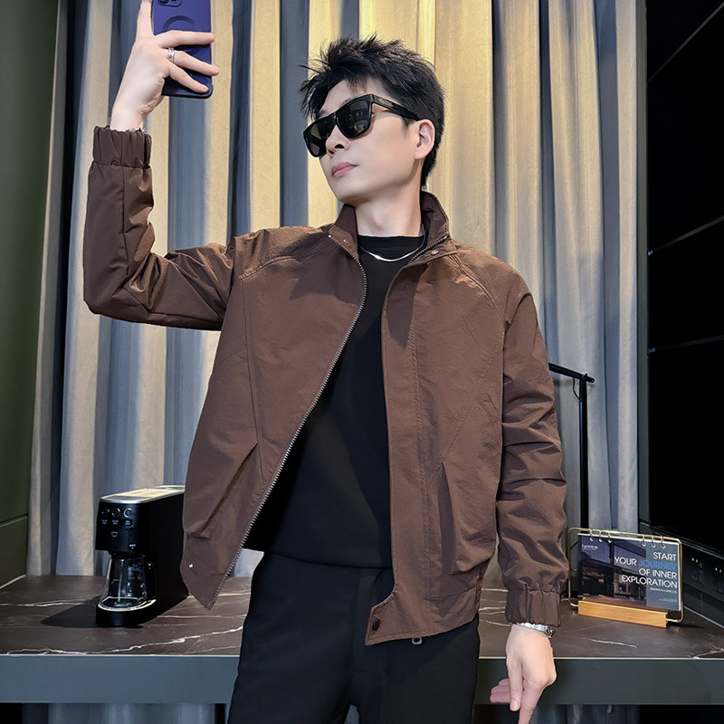 312A-J545-P98控138秋季新款社会小伙夹克外套男潮流韩版上衣B,男装夹克,星座312A