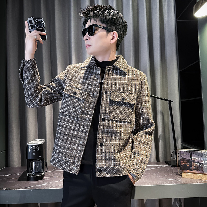 312A-J529-P130控170秋季新款社会小伙夹克外套男潮流韩版上衣D,男装夹克,星座312A