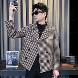 312A-S55-P130控170秋冬季呢子韩版男装夹克潮流高级秋冬上衣C，男装夹克，星座312A