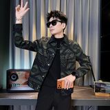 312A-S63-P130控170秋冬季呢子韩版男装夹克潮流高级秋冬上衣B，男装夹克，星座312A