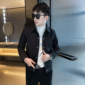 312A-2375-8-P130 控175 秋季新款社会小伙夹克外套男潮流韩版上C图片