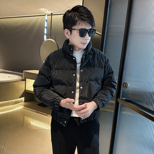 312A-8835-P138控178  冬季男士潮牌棉衣外套韩版潮流夹克棉袄C