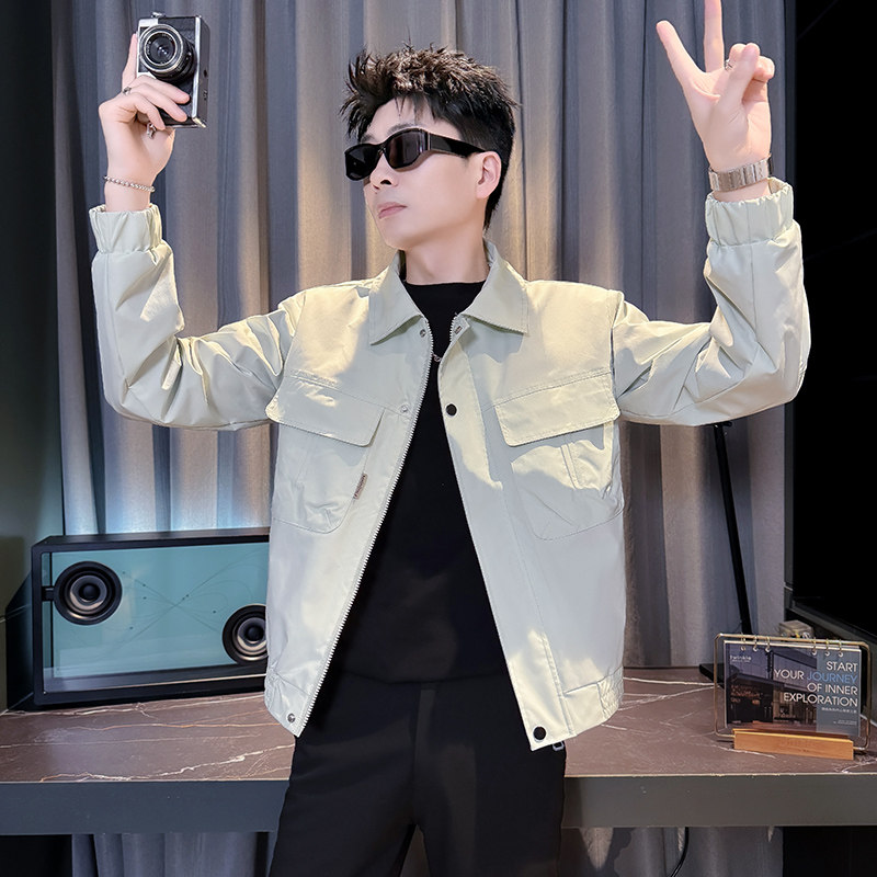 312A-J605-P98控145春季新款社会小伙夹克外套男潮流韩版上衣C,男装夹克,星座312A