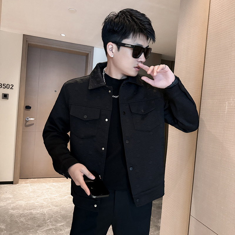 312A-2820-P120控165秋季新款社会小伙夹克外套男潮流韩版上衣B,男装夹克,星座312A