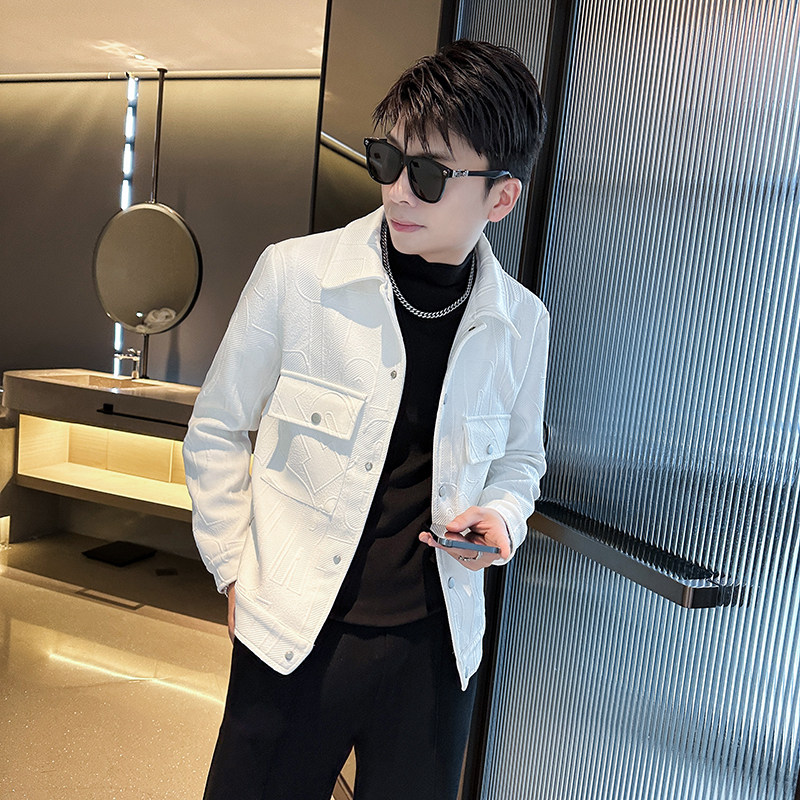 312A-9901-P120控165秋季新款社会小伙夹克外套男潮流韩版上衣B,男装夹克,星座312A