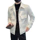 312A-2282-P120控165秋冬社会小伙夹克外套男休闲潮流韩版上衣B，男装夹克，星座312A